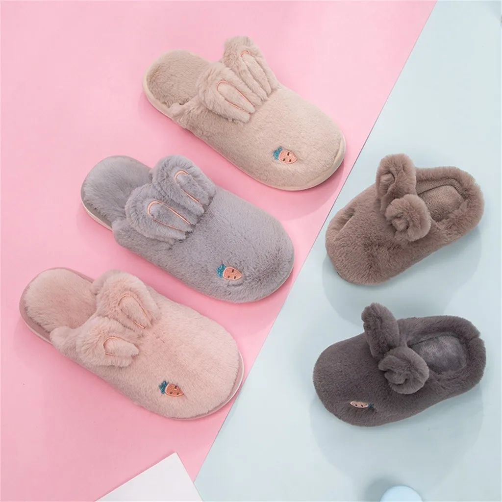 Милые Нескользящие зимние мужские тапочки теплые домашние на плоской платформе