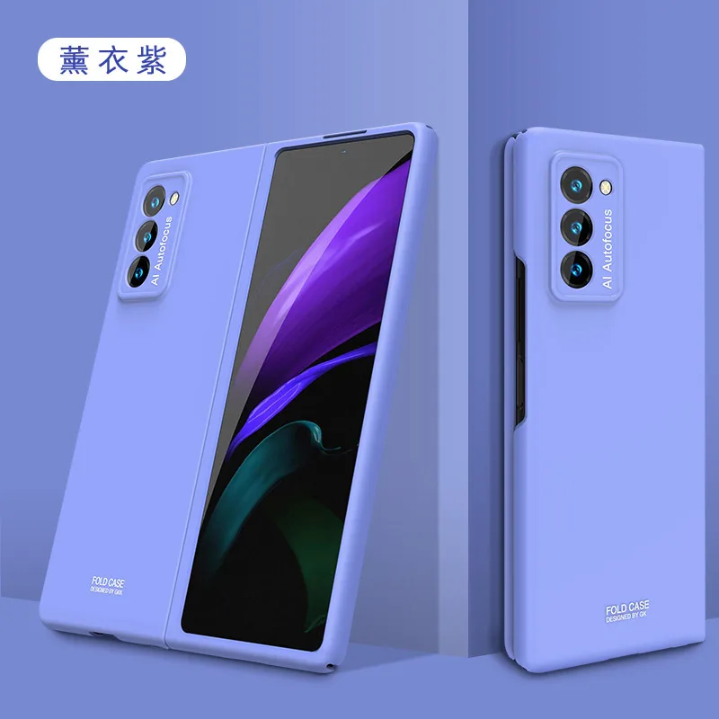 case for samsung galaxy fold 5g ultra thin anti knock combination film caseshard cover for galaxy z fold 2 mobile phone cover free global shipping