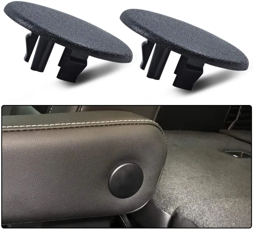 

2PCS Rear Armrest Cover Cap Bucket Seat Handle Trim Black For Chevy Suburban GMC Sierra Yukon Bucket Seat Handle Trim Bolt