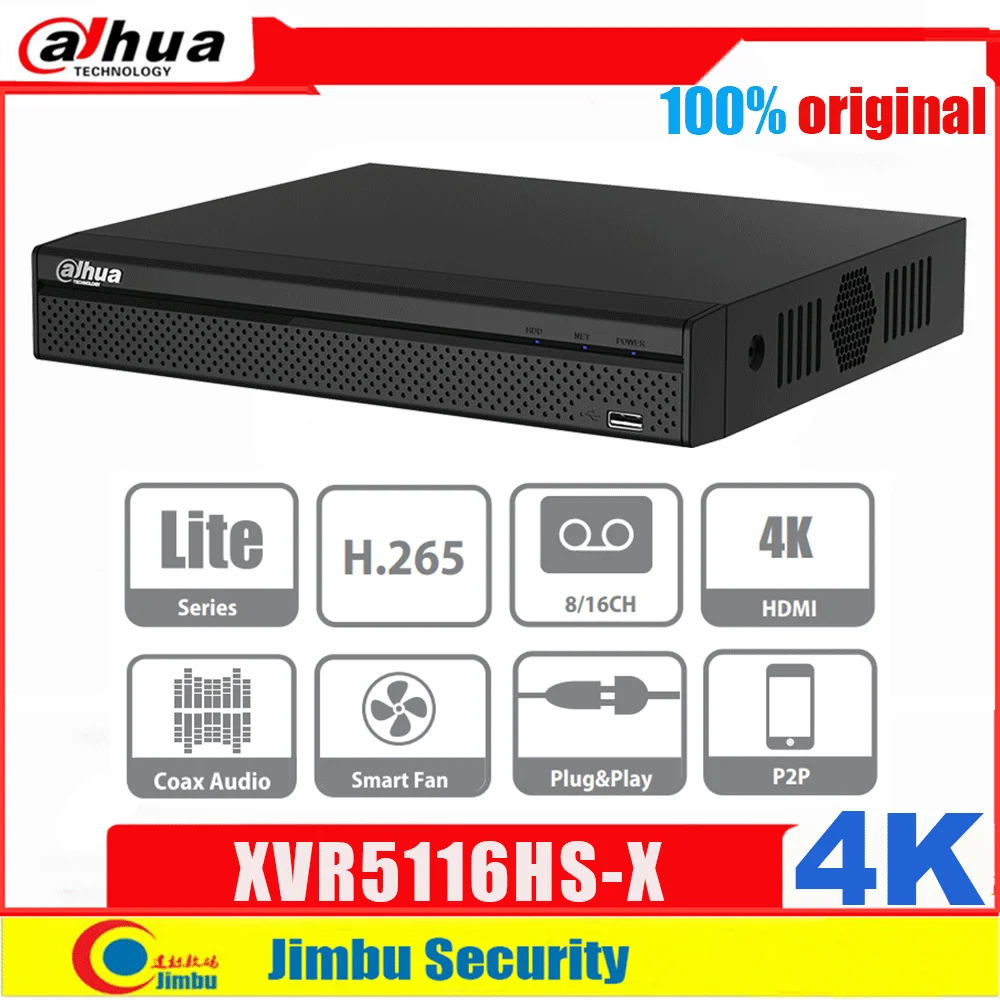 

Dahua DVR XVR XVR5116HS-X 16ch Lite Series Penta-Brid 1080P Compact 1U Digital Video Recorder Smart Search and Intelligent