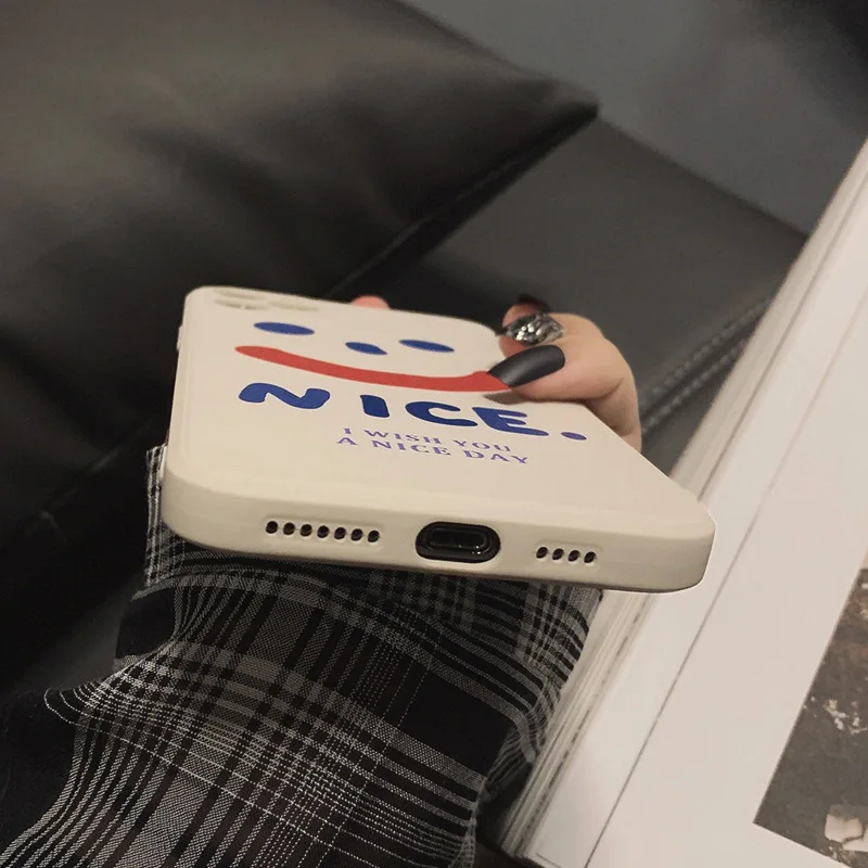 

Cute Funny Smiley Letter Korean Phone Case For iPhone 11 Pro Max Xr X Xs Max 7 7 Puls 8 Puls SE 2020 Cases Soft Silicone Cover