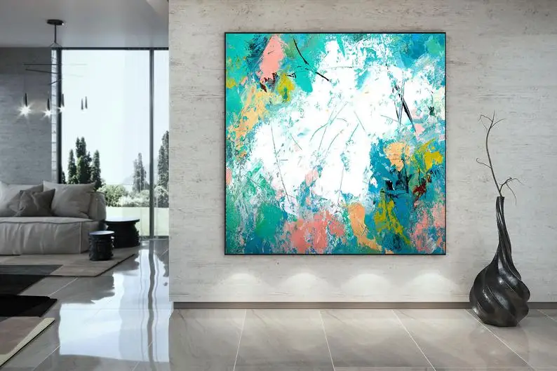 

Абстрактные Художественные картины акриловая живопись картина маслом Современный Настенный декор оригинальная гостиная настенная живопи...