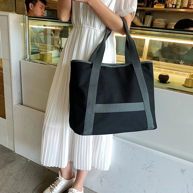 Youda Одноцветный холщовый материал сумка большая емкость Повседневная простая