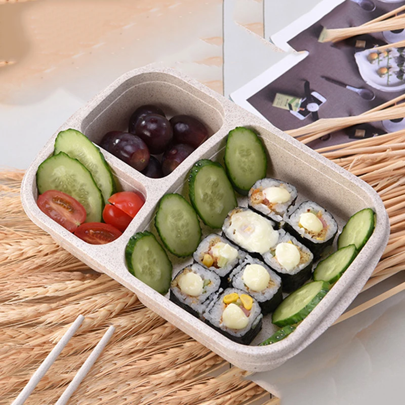 Новый натуральный материал Ланч Bento Box еда с подогревом термос контейнер кухня