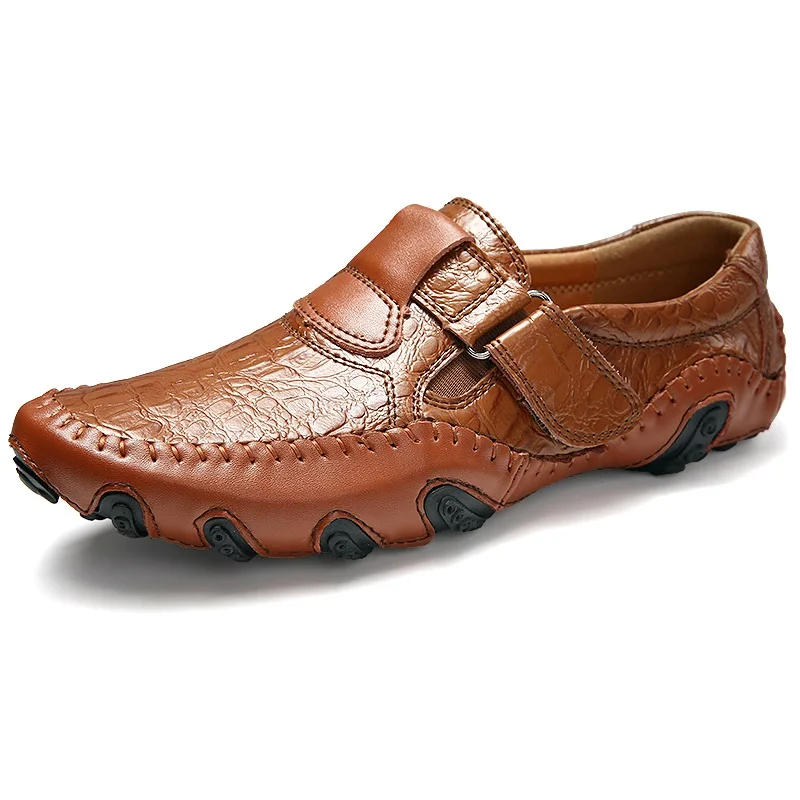 Pndodo Мужская обувь натуральный спилок кожа мужские туфли Повседневное вождения