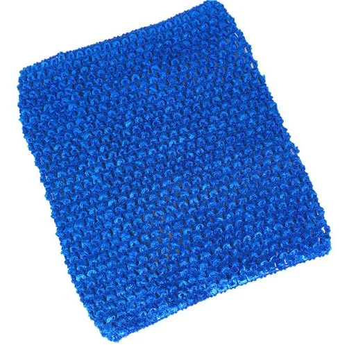 Royal blue 1 шт., 20x23 см, вязаные крючком топы, сделай сам, фатиновая катушка, вязаная эластичная ткань, вязаная крючком на груди, пачка, подарки, повязки на голову, юбка, Швейные аксессуары - Цвет: Royal blue