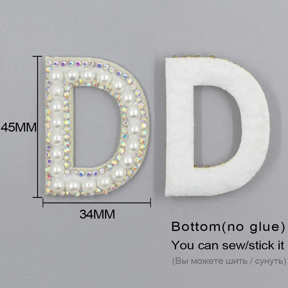 1 шт пластырей жемчужные стразы с буквенными изображениями Английский алфавит