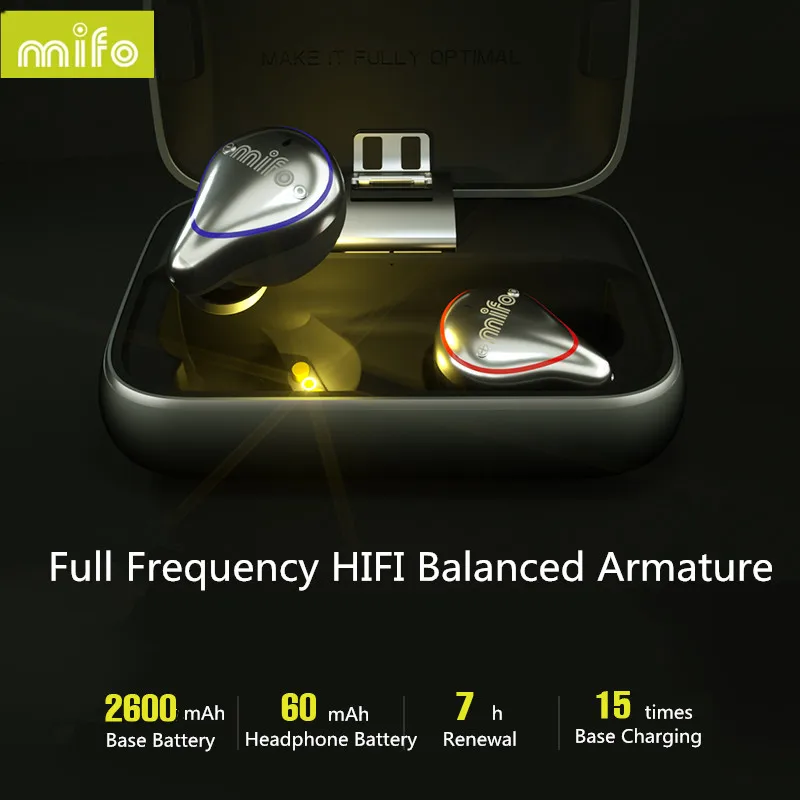 Беспроводная Bluetooth-гарнитура Mifo O5 Plus Bluetooth 5 0 бинауральные наушники-вкладыши HIFI IPX7