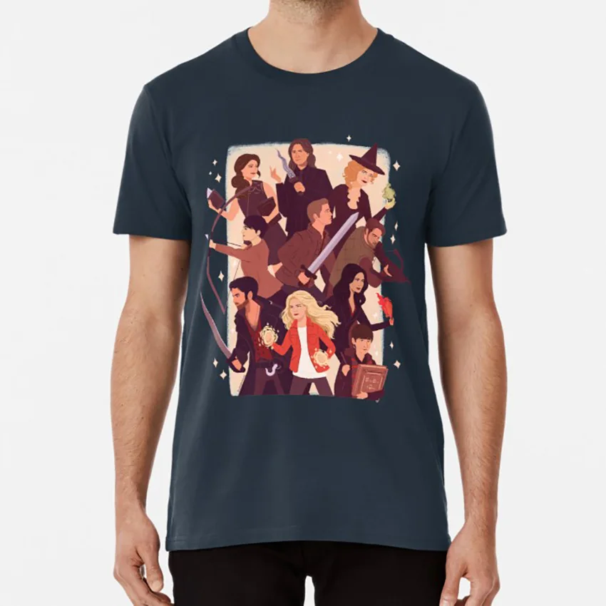 

Once Upon A Time T Shirt Once Upon A Time Emma Swan Killian Jones Regina Mills Zelena Rumplestiltskin Belle French