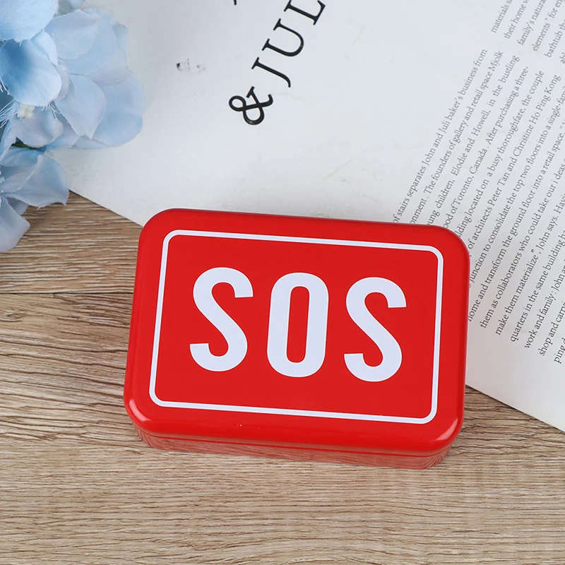 SOS Оловянная медицина контейнер для таблеток коробка контейнер для выживания шестерни наборы набор таблетки Первой Помощи Коробка аптечка экстренная ситуация