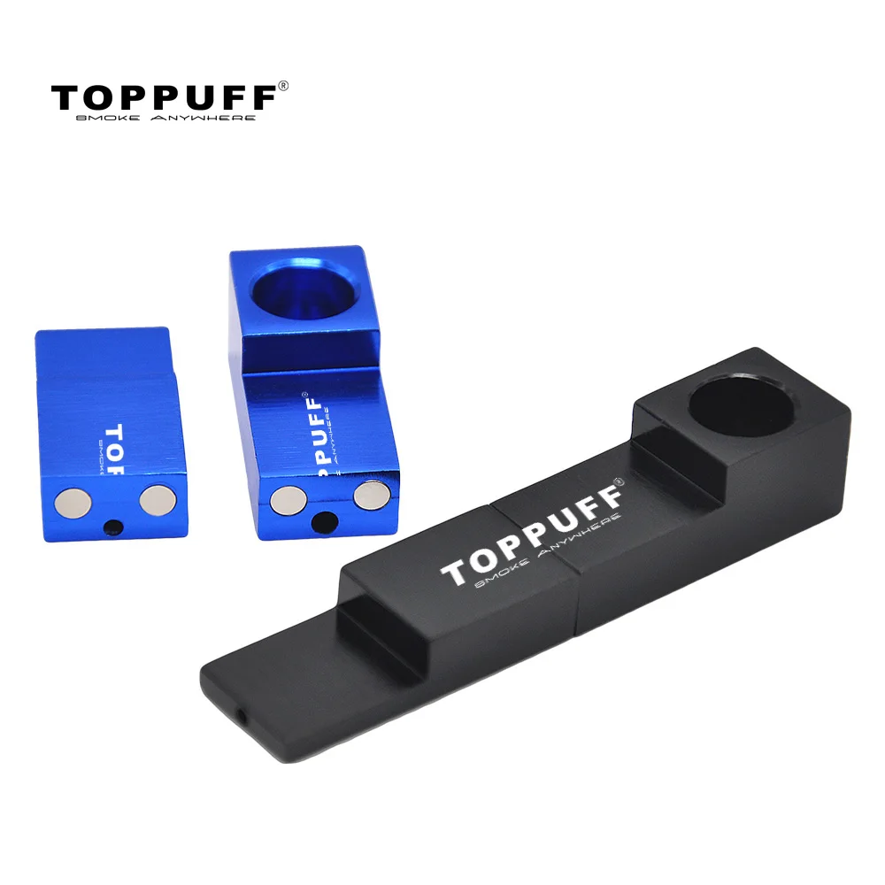 Трубка для курения TOPPUFF Магнитная Складная алюминиевая 77 мм креативная
