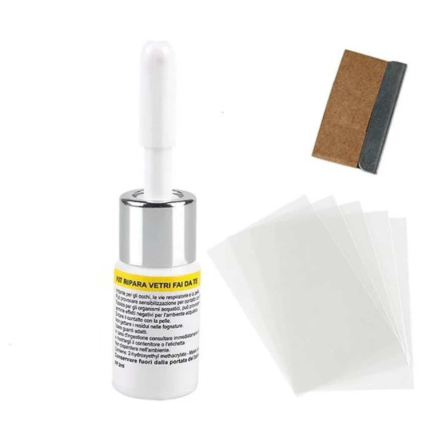 

Automotive Glass Repair Fluid, Car Windshield Repair Resin Cracked Glass Repair Kit, Glass Corrector Crack Repairing for Car