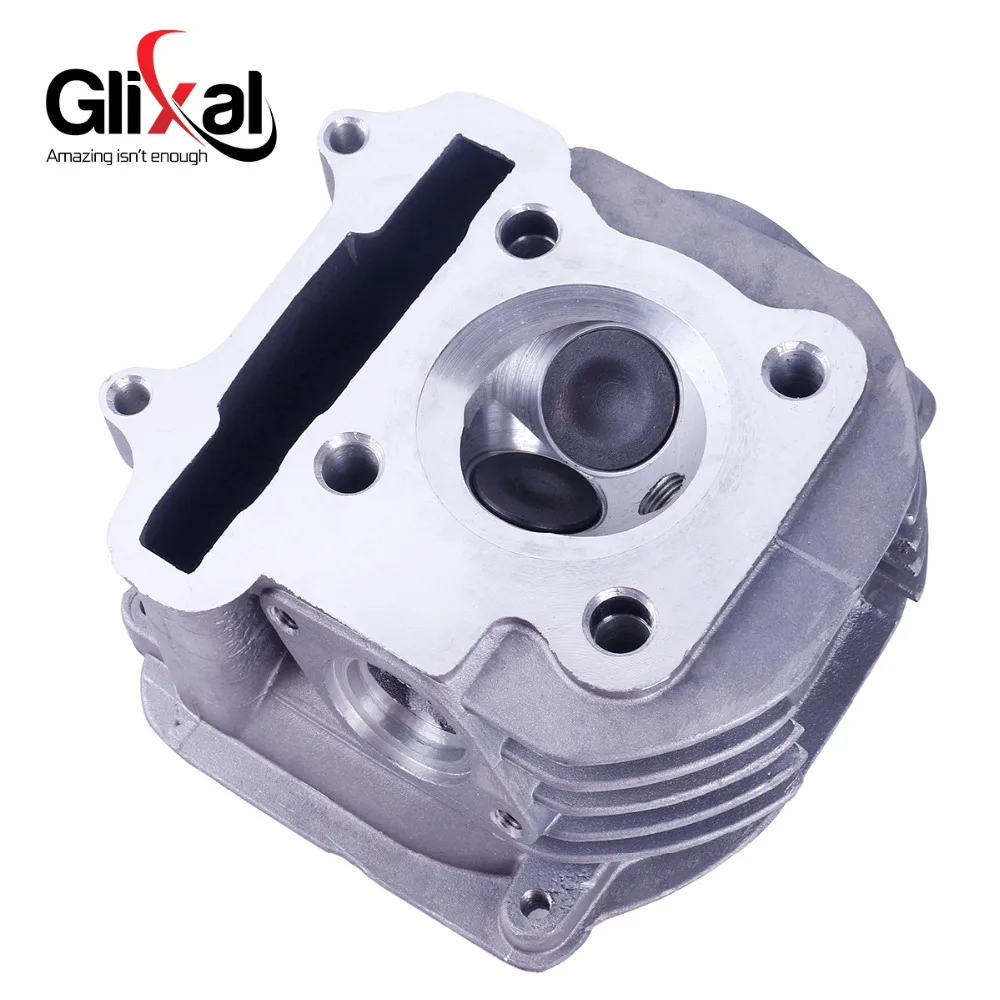 Glixal GY6 125cc китайский скутер двигатель 52,4 мм Головка цилиндра в сборе с клапанами для 4T 152QMI ATV Go Kart Багги мопед Quad (art.: 2d33c960) - 2d33c960