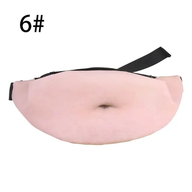 Mint Dad Bod Bags Waist Belt Funny Bum Bag Hairy Beer Fat Belly Pack Pouch  Men