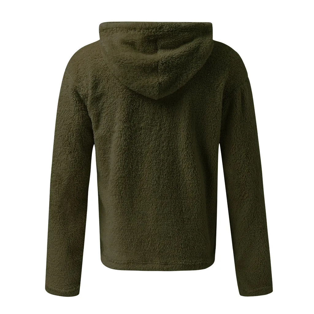 Мужская толстовка с капюшоном Повседневная двухсторонняя свободная плюшевая