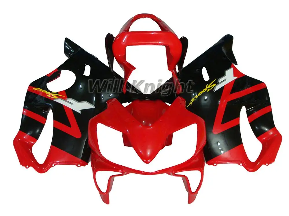 Черный красный кузов впрыска комплекты мотоциклетных обтекателей для Honda CBR600 F4I