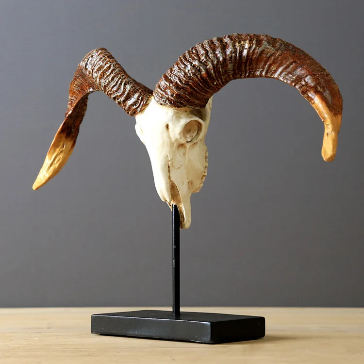 

Sheep bones room soft big Bovine cattle OX bones Skull Home decoration wall dies office Abstract animal Atmospheric Bullhead