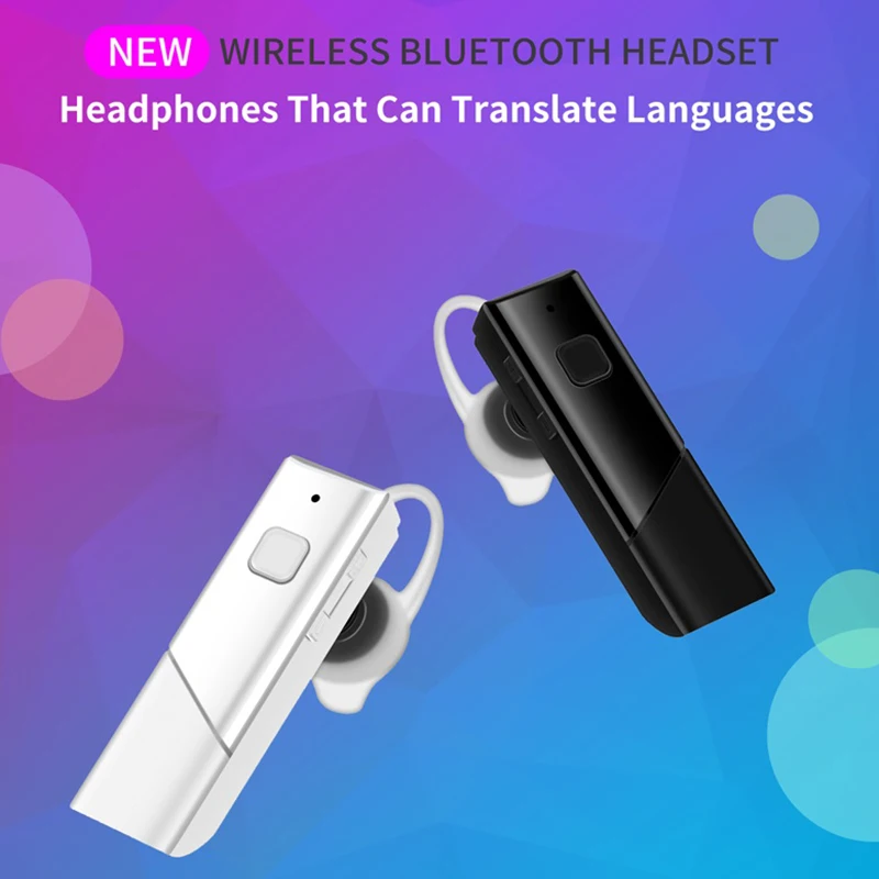 Умный переводчик голоса в реальном времени беспроводная гарнитура Bluetooth 5 0