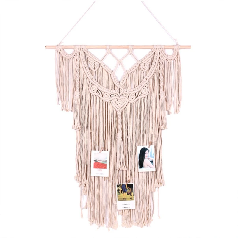 

Boho Macrame Wall Hanging Tapestry Electric Meter Shading Modern Bohemian Decoration for Home Apartment Dorm Nursery