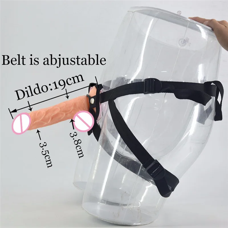 Ремешок На анальный фаллоимитатор силиконовый пенис на присоске страпон жгут