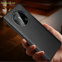 genuine leather case for huawei mate 40 pro plus 30 20 pro mate20 mate30 mate40 40pro case luxury lychee grain anti fall cover