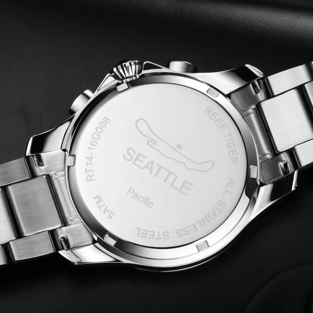 Часы наручные мужские с хронографом спортивные Кварцевые водонепроницаемые