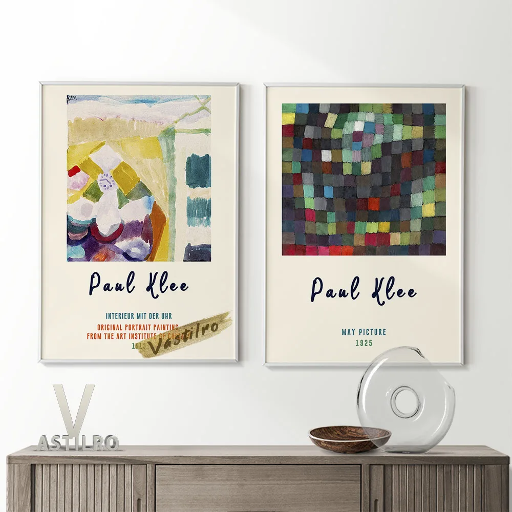 

Paul Klee Abstract Cubism Exhibition Museum Poster Retro May Picture Canvas Painting Vintage Art Prints Gallery Home Decor Gift