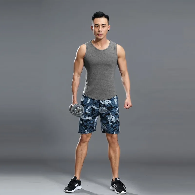 

HOWE AO Summer Men Sports Vest Sleeveless Muscle Athletic Gym Running Athletic Workout Training Top Undershirt