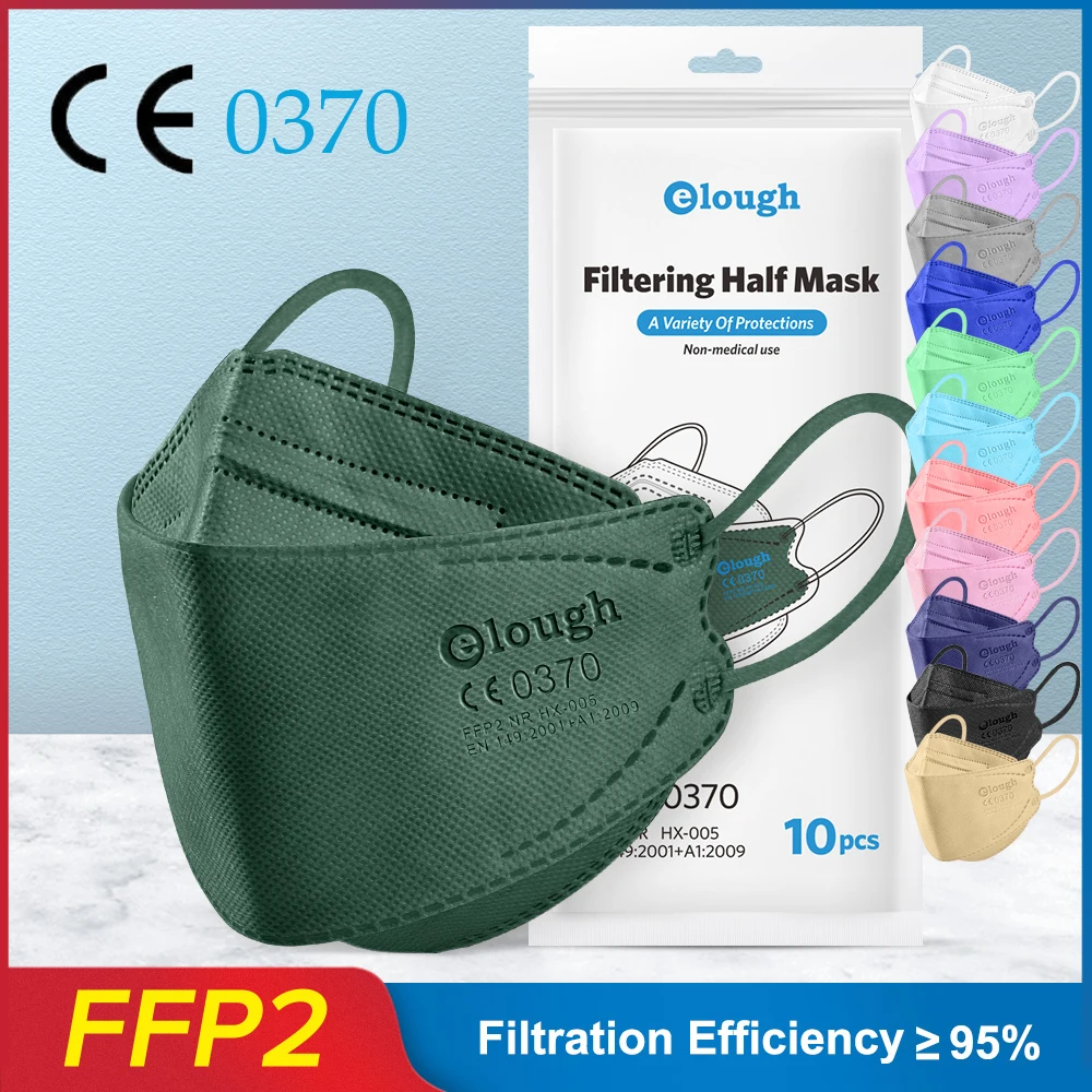 

10-100PCS FFP2 Mascarillas FPP2 Homologadas Europa CE Mascarilla Facial Respirator FFP3 Face Mask KN95 Certificadas Fish Mask