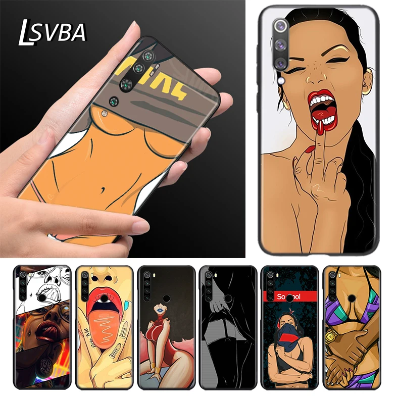 

So Cool Sexy Girl Silicone TPU Cover For Xiaomi Mi Note 11 10T 10 9 9T SE 8 Pro Lite Ultra 5G Phone Case Bag