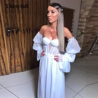 thinyfull elagent sweetheart wedding dresses detachable sleeves long a line princess marriage party bridal bride gowns dress