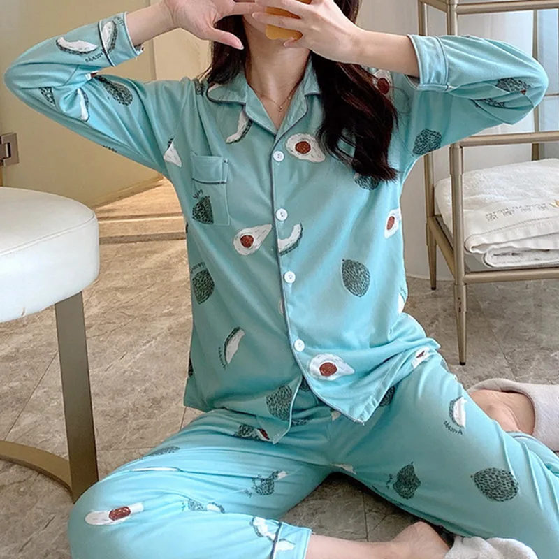 

Women's Home Suits Korean Style Sleepwear Plaid Print Pajamas For Women 2021 Pyjamas Girls Pijama Short And Long Sleeve Pjs Set