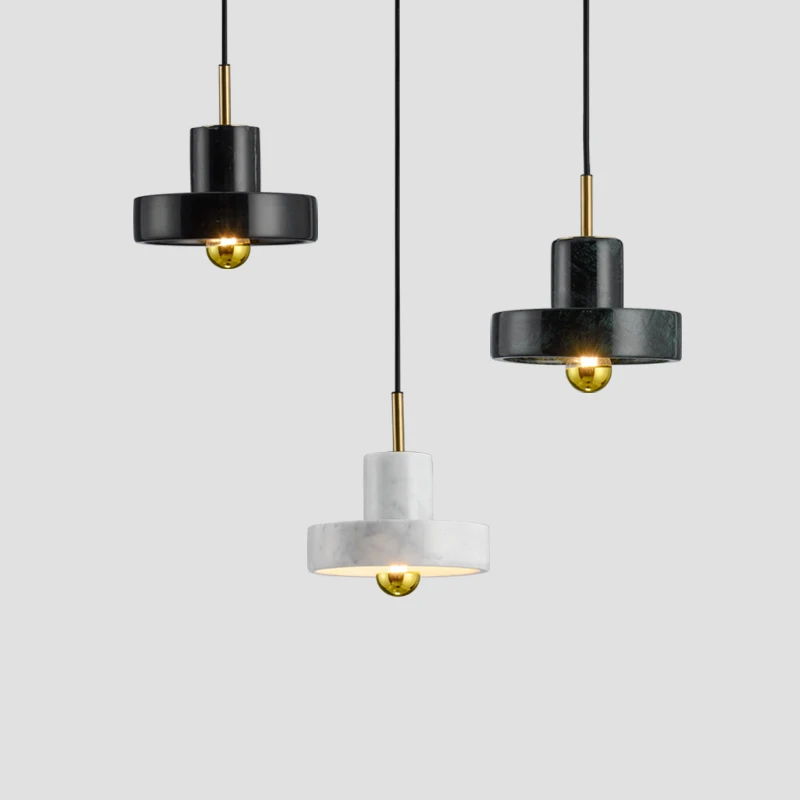 

Nordic Style Simple Creative Pendent Lamp Bedroom Dining Room Living Room Bar Counter Pendent Lights Marble LED Hanging Lighting