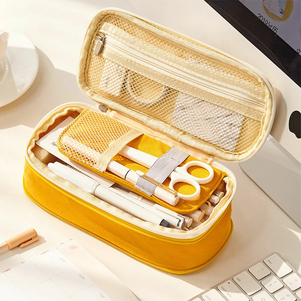 

Чехол для карандашей большой емкости, офисный разноцветный чехол для ручек, школьные принадлежности, домашний декоративный чехол для ухода...