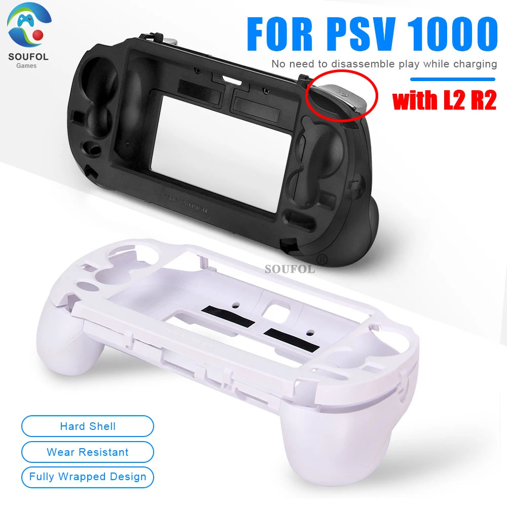 

2021 Newest Gamepad Controller Joystick Shell Case for Sony PS Vita Fat / PSV 1000 Game Console Wiht L2 R2 Trigger Grip Buttons