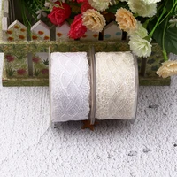 2019 high quality latest materials tulle african whitecream guipure lace fabric ribbon trim applique for wedding decoration