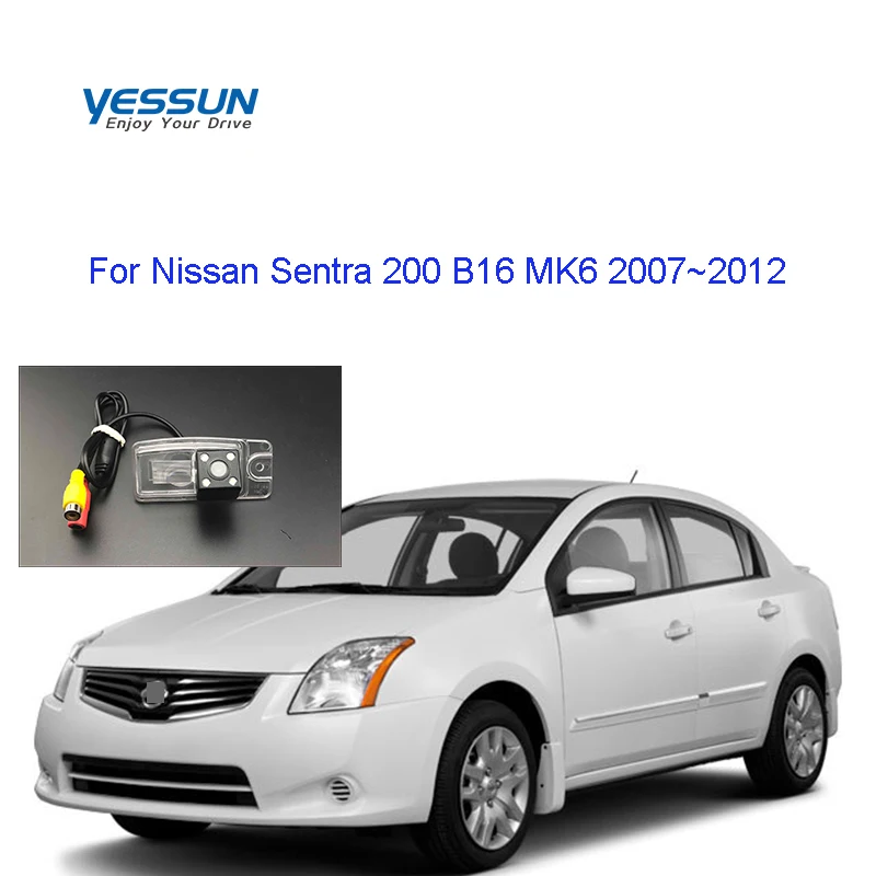 

Rear view camera For Nissan Sentra 200 B16 MK6 2007~2012 Nissan SE CCD backup license plate camera/CVBS AHD camera housing kits