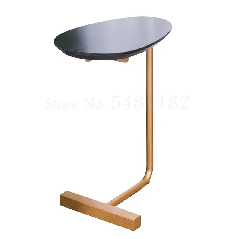 Журнальный столик для гостиной прикроватный Овальный твердый деревянный стол