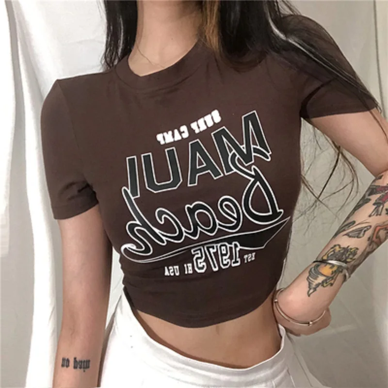 

Женская футболка с коротким рукавом, коротким рукавом и круглым вырезом