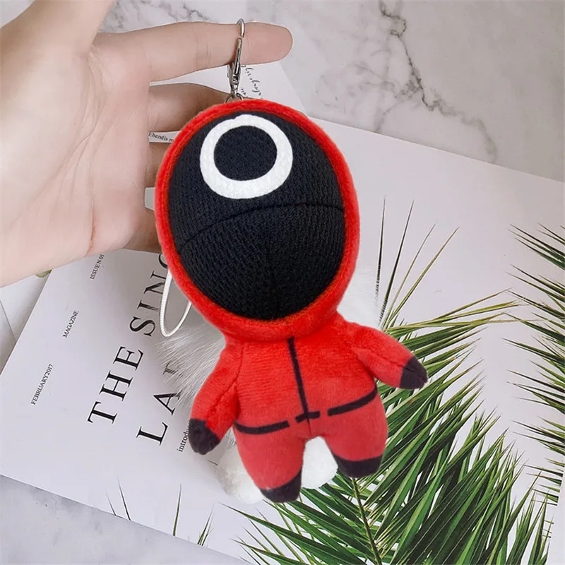 

Korean Film Same Anime Accessories Keychain Hanging Decorations Squid Game Key Buckle Doll Pendant Auto Parts Keyring