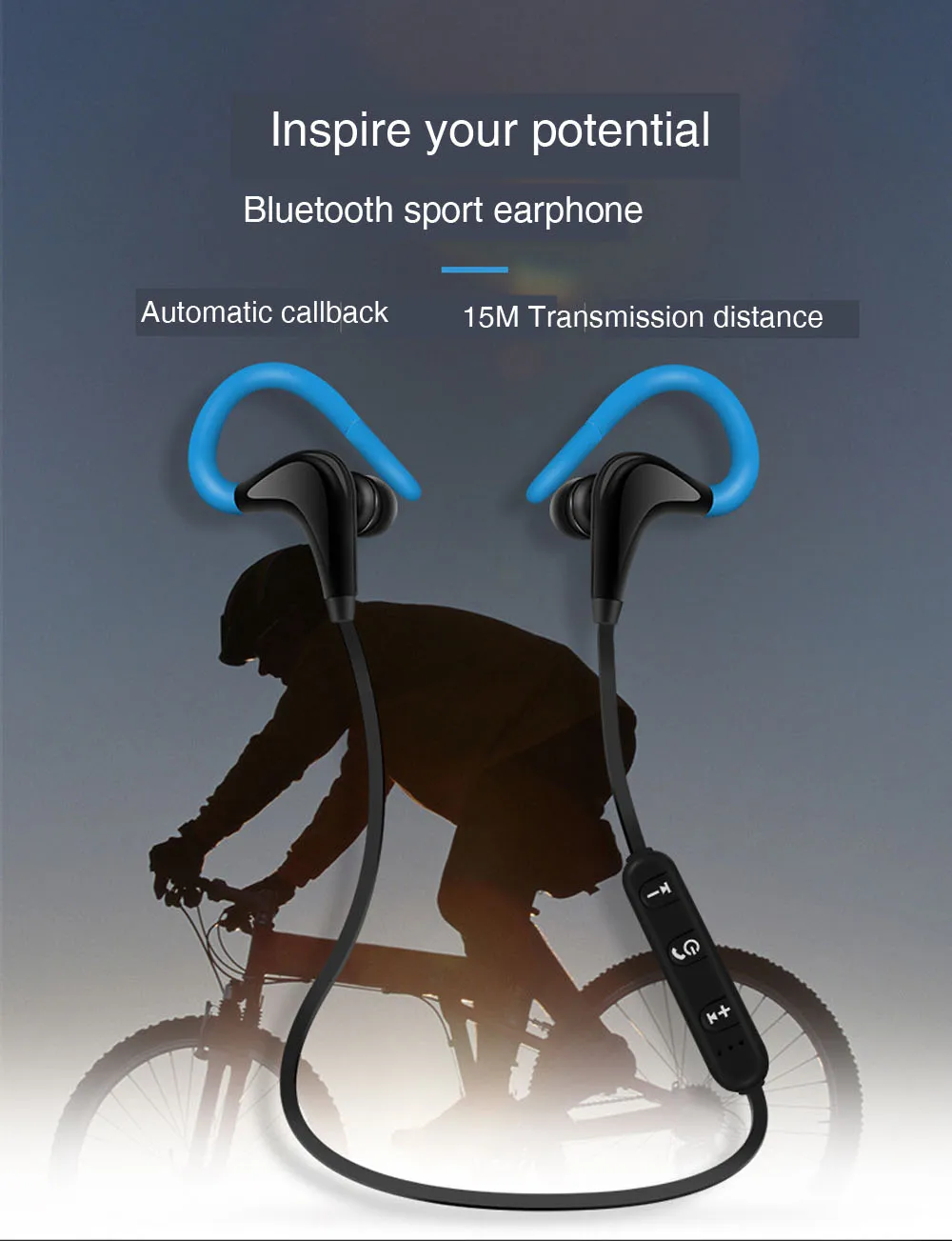 BT-01, беспроводные bluetooth наушники, спортивные наушники для бега, шейные наушники, наушники с микрофоном для iPhone 8X7, samsung s6 s8, huawei, android phone