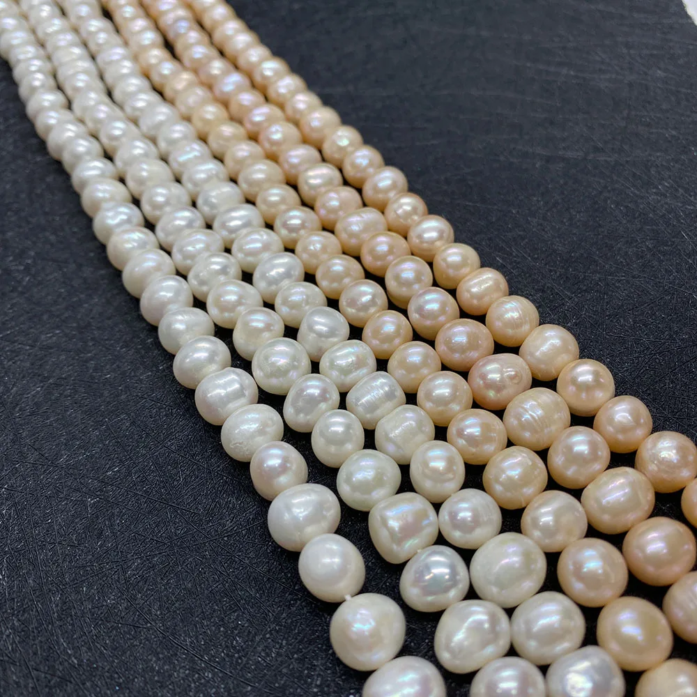 

High Quality Natural Freshwater Pearl Beads Round Making DIY Bracelet Necklace Earrings Jewelry Accessories Beaded Charm Crafts