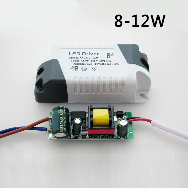 

AC90~265V 3W,4-7W,8-12W,13-18W,18-24W LED Driver Power Supply Adapter Transformer For LED Panel Lights 240mA 270mA