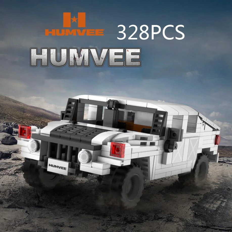 Масштаб 1:24 технический строительный блок HUMMER humvee ORV автомобильные кирпичи HMMWV