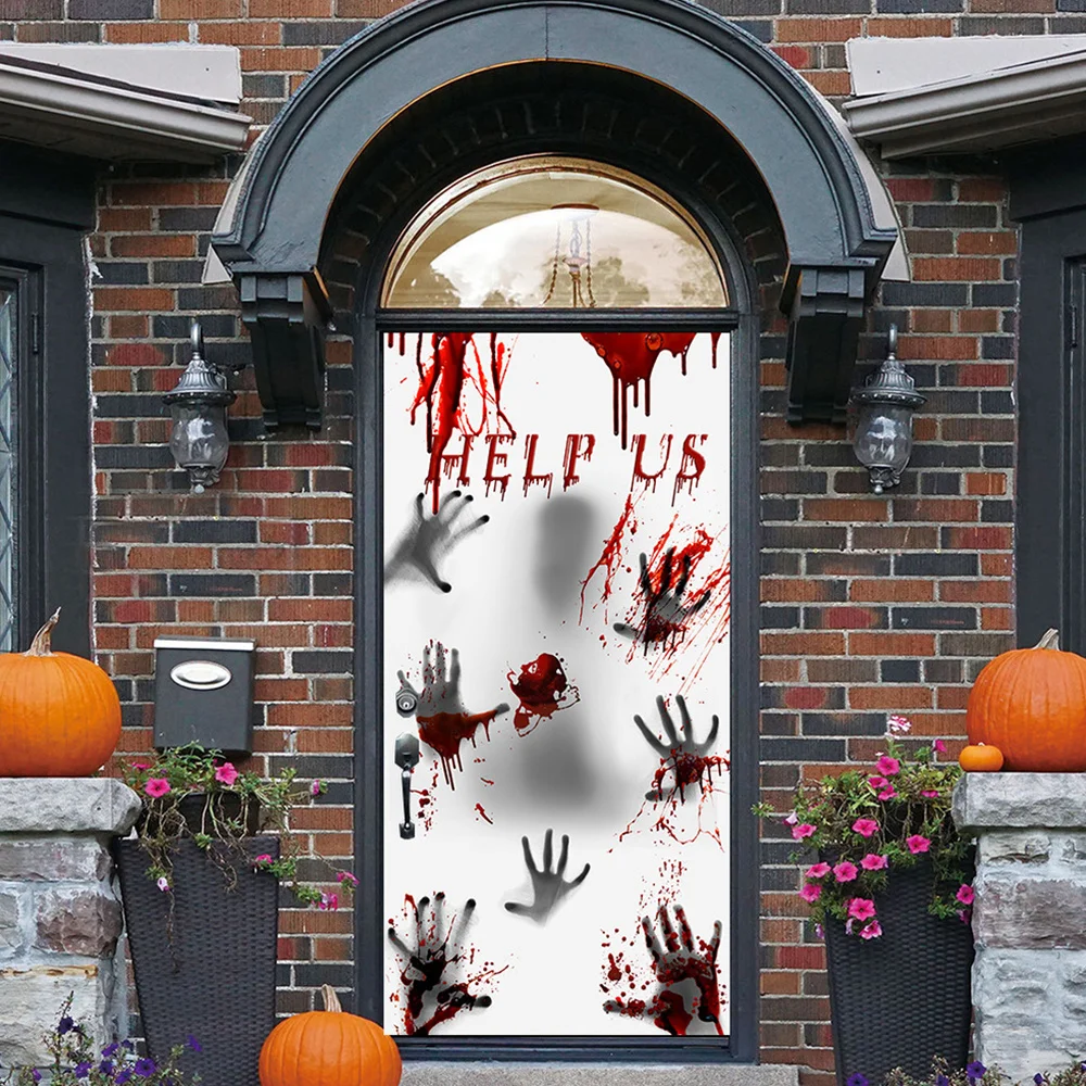2pcs Window Decal Halloween Sticker Wallpaper Decor | Дом и сад