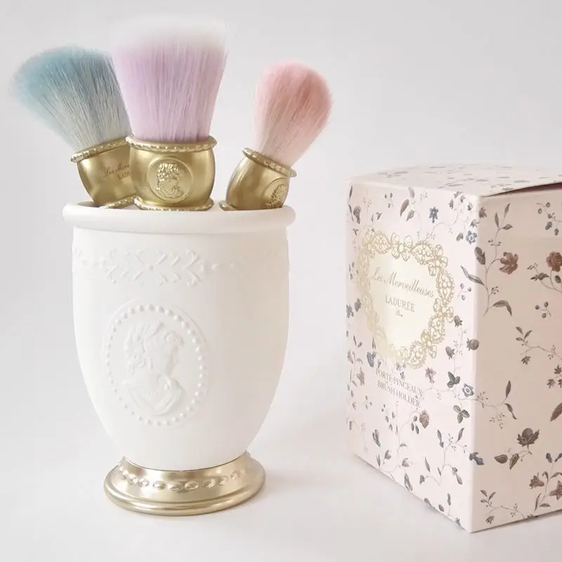 Laduree queens держатель для ювелирных изделий держатель для кистей белый/розовый Роскошный хранение кистей для макияжа контейнер держатель для ручек хранение мелких вещей