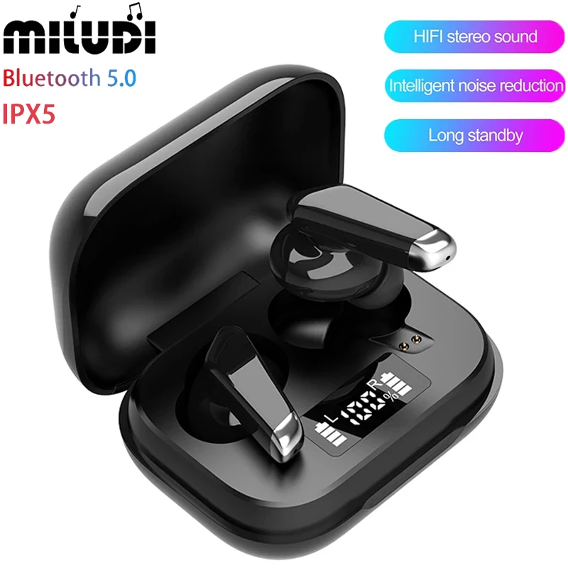 

TWS J70 Bluetooth-наушники; Беспроводные наушники; Бизнес-гарнитура; Мини-наушники; LED 9D Hi-Fi стерео; Для Redmi iphone; Bluetooth