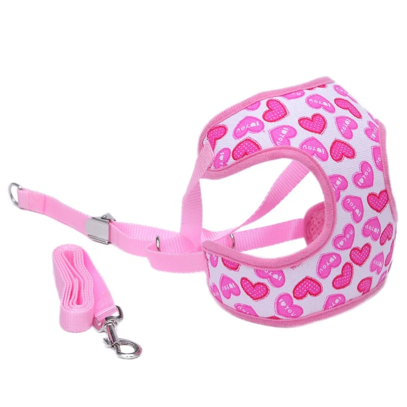 Регулируемая мягкая воздухопроницаемая шлейка для собак сетчатый жилет поводок