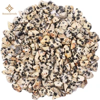 5 8mm high quality natural dalmatian freeform gravel for diy gems loose chip beads jewelry making