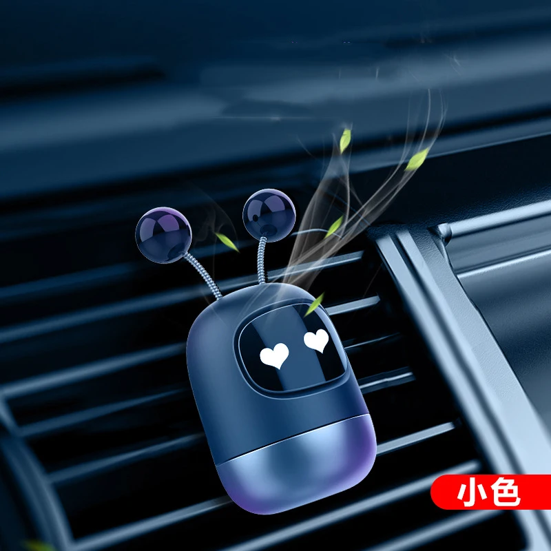 Car Air Freshener Auto Creative Mini Robot Air Vent Clip Parfum Flavoring Ventilation Outlet Aromatherapy Automotive Interior